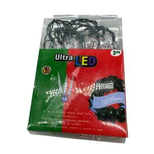 Ultra LED 10 ice cycles Light String Steady-On Twinkle Modes Wreaths Garlands